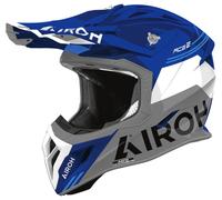 Airoh Aviator Ace 2 Fury, casque de motocross S Gris/Blanc/Bleu Gris/Blanc/Bleu
