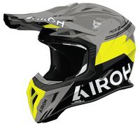 Airoh Casque de motocross Aviator Ace 2 Fury Full Face Gris/Noir/Jaune Néon Taille S