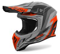 Airoh Aviator Ace 2 Ground, casque à croix XS Mat Gris Clair/Gris/Orange Néon Mat Gris Clair/Gris/Orange Néon