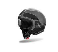 Airoh J 110 Raster Casque, noir-gris, taille M pour homme