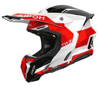 Airoh Casque Cross Twist 3.0 Fantaisie Brillant Noir-Blanc-Rouge 2XL