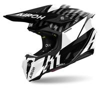 Casque Tout-Terrain Airoh TWIST 3 THUNDER Black/White Gloss
