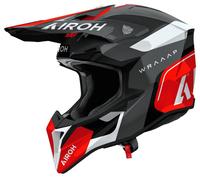 Airoh Casque de motocross Wraaap Conquer Noir/Blanc/Rouge/Gris Taille 2XL (63) Homme