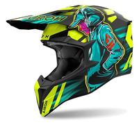 Casque Tout-Terrain Airoh WRAAAP CYBER Yellow Matt