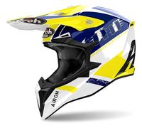 Casque Tout-Terrain Airoh WRAAAP FEEL Yellow/Blue Gloss