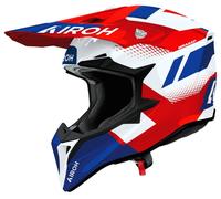Airoh Casque de motocross Wraaap Vision – Rouge/Blanc/Bleu – Taille M