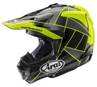 Arai MX-V Evo Peak Casque de motocross, jaune, taille XL pour homme