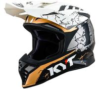 KYT Skyhawk Jarvis Signature Edition, casque à croix XXL Noir/Blanc/Gris Noir/Blanc/Gris