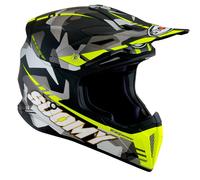 Suomy X-Wing Camouflager, casque à croix L Mat Noir/Gris/Jaune Néon Mat Noir/Gris/Jaune Néon