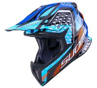 Suomy X-Wing Motley, casque de motocross S Noir/Blanc/Orange/Bleu Noir/Blanc/Orange/Bleu