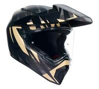 casque trail agv ax9 carbon steppa - noir / sable L
