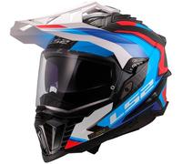 LS2 Casque moto MX701 Explorer Carbon Frontier II - Taille S Noir/Bleu/Blanc/Rouge
