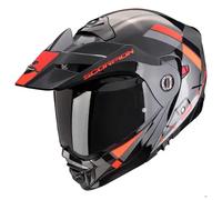 casque trail modulable scorpion adx-2 lewis - noir / rouge XXL