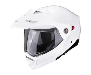 casque trail modulable scorpion adx-2 solid - blanc pearl M