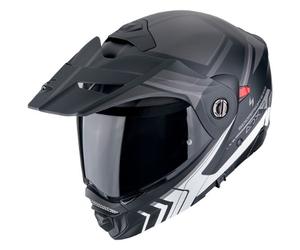 casque trail modulable scorpion adx2 lewis noir mate / argent L