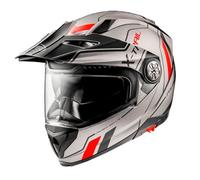 casque trail modulaire premier xtrail evo xt 17 bm - gris / rouge XS