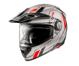 casque trail modulaire premier xtrail evo xt 17 bm - gris / rouge XS