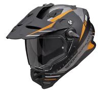 casque trail scorpion adf-9000 air feat - orange / argent XXL