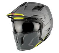 CASQUE TRIAL MT STREETFIGHTER SV UNI GRIS BRILLANT L SIMPLE ECRAN TRANSPARENT