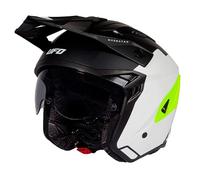 casque trial ufo sheratan noir / blanc / jaune XS