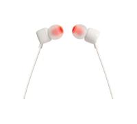 Ecouteurs filaires - JBL - Tune 110 - Intra-auriculaires - Prise 3,5 mm - Blanc