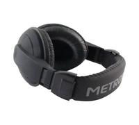 Metronic Casque filaire 480143 - Circum-aural stéréo, 6 m, jack 3,5 mm + adaptateur 6,35 mm - Noir