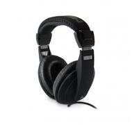 Metronic Casque filaire 480143 - Circum-aural stéréo, 6 m, jack 3,5 mm + adaptateur 6,35 mm - Noir