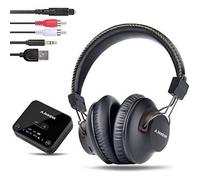 Casque TV Avantree HT4189 Sans Fil Bluetooth Branchez & Jouez AUX 3.5mm Idéal Pour Regarder Noir Noir G