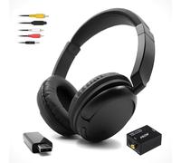 Casque TV sans Fil avec éMetteur USB,Casque TV sans Fil pour Personnes âGéEs,Casque Bluetooth 5.3 Supra-Auriculaire,Autonomie de La Batterie de 30 Heures,LéGer et Confortable