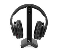 Casque TV sans fil - NEDIS - HPRF321BK - Noir - Autonomie 8h - Portée 25m