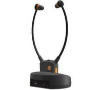 MUSE M-285 CTV Casque TV avec émetteur et station de charge | Casque sans fil 2,4 GHz avec Bluetooth, égaliseur, 30 h d'autonomie et entrée optique | Double casque