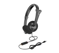 Casque universel avec Microphone et système de suppression du bruit filaire, casque ergonomique USB, pour les entreprises et les centres d'appels, mains libres, pour l'enseignement et le bureau