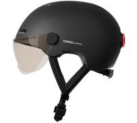 Casque urbain cosmo connected fusion noir mat eclairage integre avec reg. occ. t