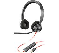 Casque USB-A Plantronics Poly Blackwire 3325-M noir/rouge 214016-01