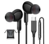 Casque USB C, écouteurs de type C pour Samsung S24/S24 Plus/S24 Ultra Filaires avec microphone Contrôle stéréo du volume Compatible avec Samsung S23 S22 S21 A54 iPhone 15/16 Pro Max