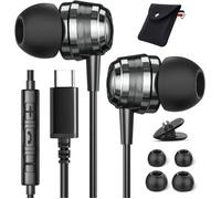 Casque USB C,écouteurs USB C pour Samsung Galaxy,Casque Intra-auriculaire avec Fil Noise Cancelling Casque