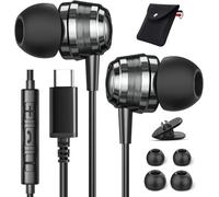 Casque USB C,écouteurs USB C pour Samsung Galaxy S23 S22 Ultra S24 S21 FE A55 A53 A33,Casque Intra-auriculaire avec Fil Noise Cancelling Casque pour Huawei P50 iPad Air 5 Pixel 8 7 6 iPhone 16