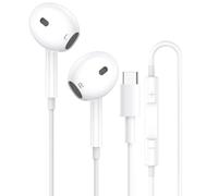 Casque USB C pour i-Phone 16 15 Plus Pro Max, écouteurs intra-auriculaires stéréo filaire avec microphone et contrôle du volume, écouteurs à isolation phonique pour Galaxy S24 S23 S22, H-uawei P60/P50