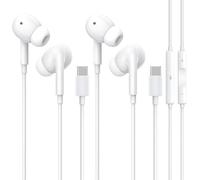 Casque USB C pour iPhone 15/16/17 Pro Max, casque de type C, microphone intégré et contrôle du volume, écouteurs stéréo Hi-Fi antibruit, écouteurs intra-auriculaires filaires pour Galaxy S25 S24 S23