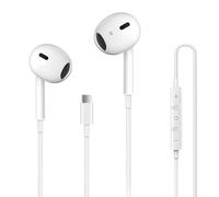 Casque USB C pour iPhone 16, écouteurs filaires de type C avec microphone et télécommande, écouteurs antibruit, compatibles avec iPhone 16 Pro Max, iPad Pro, la plupart des appareils avec prise USB C