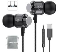 Casque USB C pour Samsung Galaxy S24 S23Ultra FE S22, écouteurs USB C filaires avec micro stéréo de type C, écouteurs magnétiques intra-auriculaires USB C pour Galaxy A55 A16 A35 iPad iPhone 16 15Pro