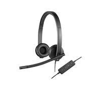 Casque USB Logitech H570e - Micro-casque - sur-oreille - filaire