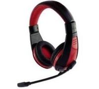 Media-Tech mt3574 Binaural Filaire Noir, Rouge Casque avec Microphone - Écouteurs avec Microphone (PC/Jeux, USB, Binaural, Bandeau, Noir, Rouge, avec Fil)