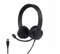 Trust Roha II Casque USB avec Micro ENC Antibruit on Ear, Microphone Réduction du Bruit, 85% Plastique Recycle, Câble 1,8 m, Casque Audio PC Filaire USB-C Ordinateur Portable Teams Zoom, Noir