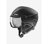 Casque Uvex Instinct Visor noir mat avec verres à effet miroir argenté - 53-56