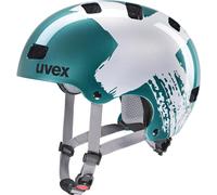 Casque Uvex Kid 3 enfants bleu-vert-argent taille 51-55 cm S41.4.819.3815