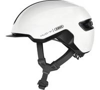 ABUS Casque vélo urbain Hud-Y Shiny White Blanc Taille M (54-58 cm)