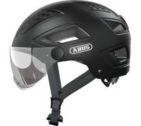 ABUS Casque de ville Hyban 2.0 ACE – visière, lumière, coque dure ABS – Mixte