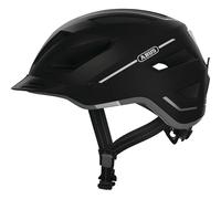 ABUS Casque de ville Pedelec 2.0 – feu arrière et capuche de pluie – Noir pour femmes et hommes