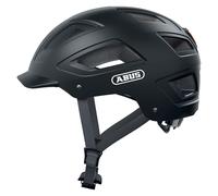 CASQUE VELO ADULTE ABUS URBAIN HYBAN 2.0 VELOURS NOIR ECLAIRAGE INTEGRE TAILLE